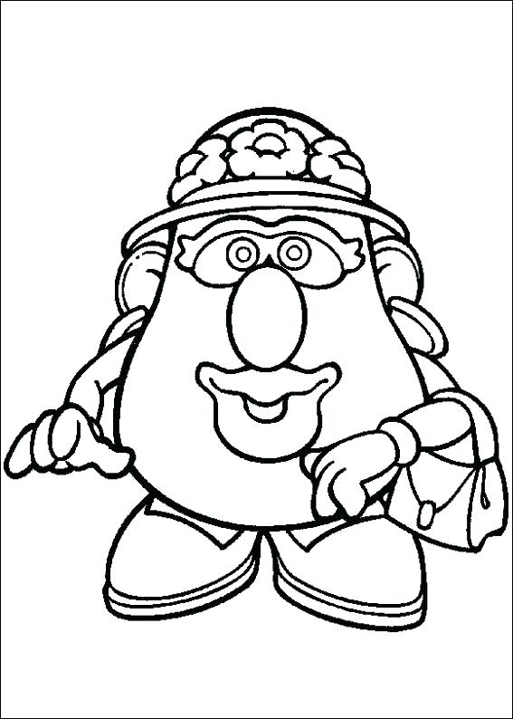 567x794 Potato Coloring Pages Coloring Page Potato Head Kids N Fun Sweet