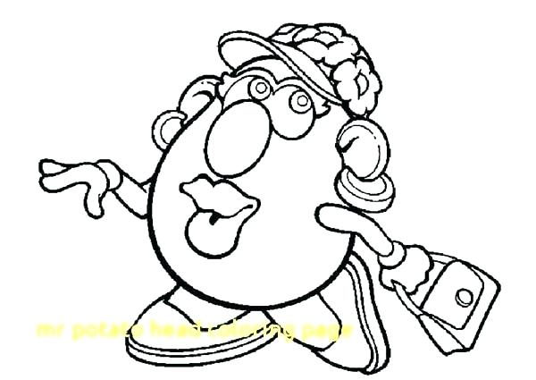 600x425 Potato Coloring Pages Shopping Coloring Pages Potato Head Coloring