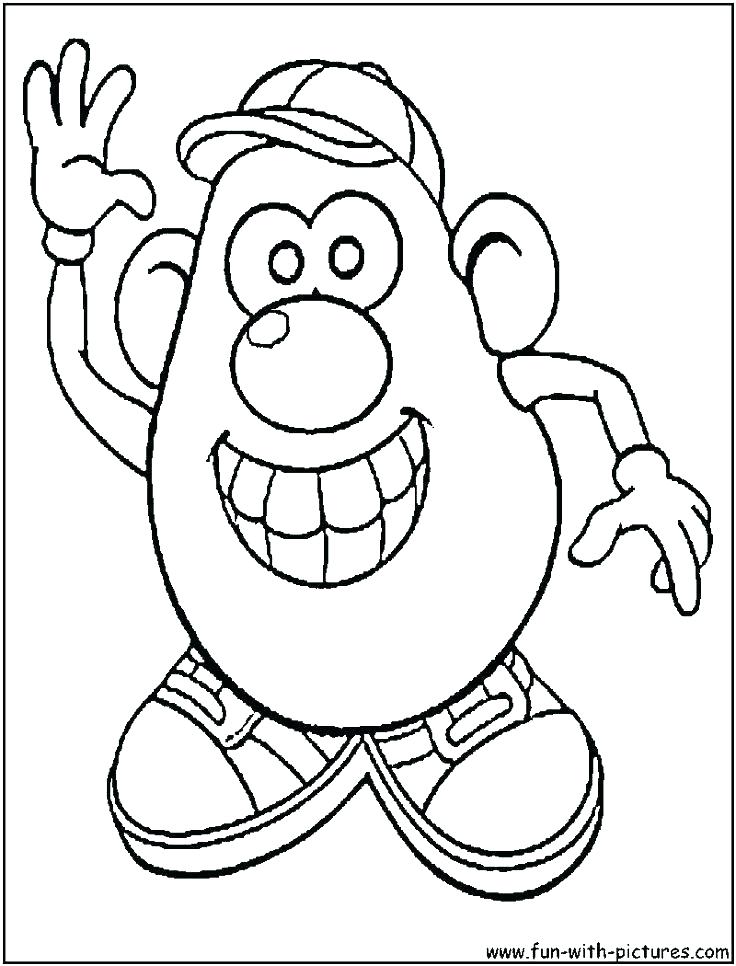 736x966 Potato Head Coloring Pages Free Toy Story Coloring Pages Potato