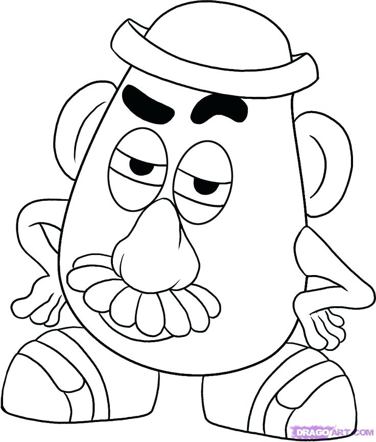 736x863 Potato Coloring Page