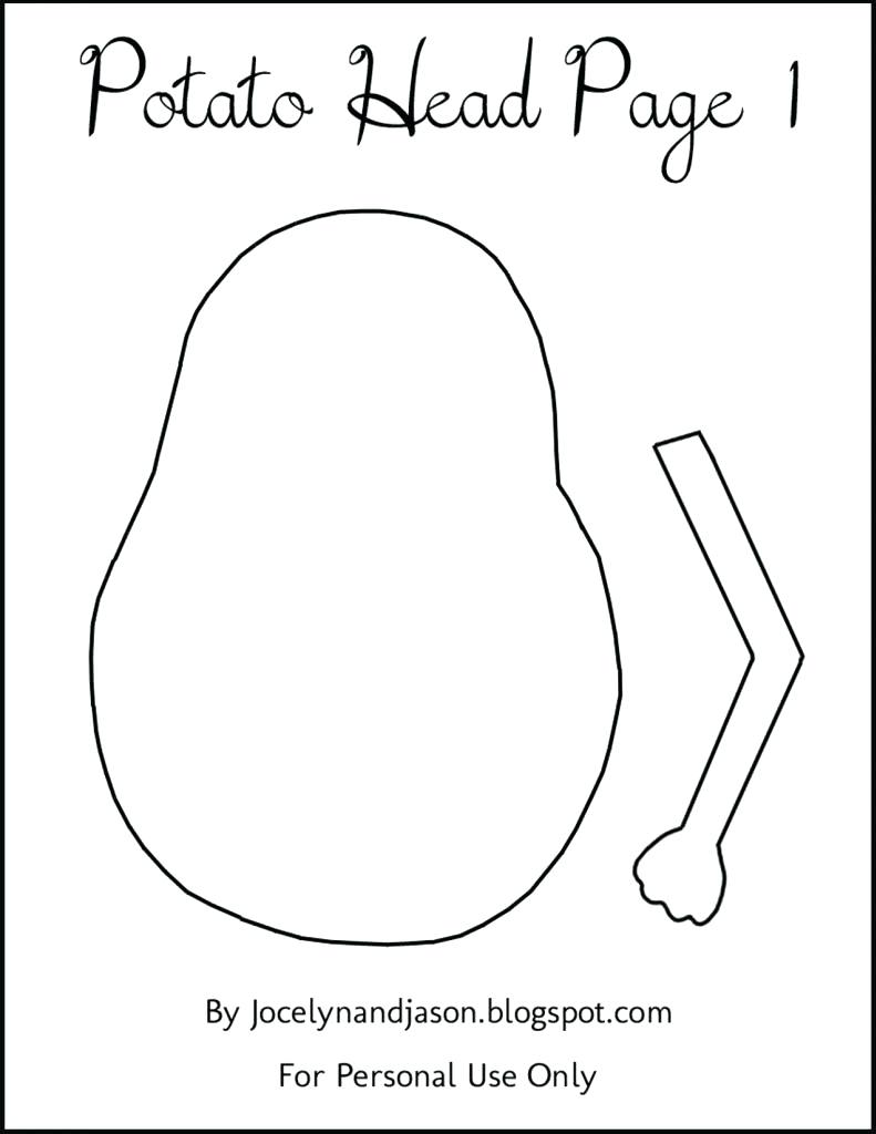 791x1024 Portfolio Mr Potato Head Coloring Page With Ki