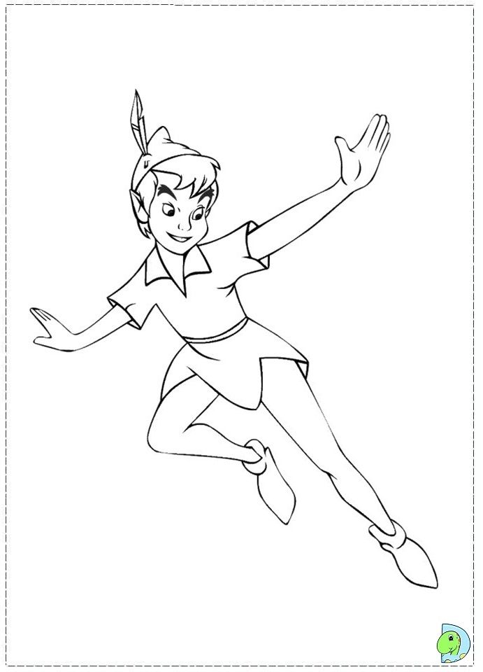 691x960 Peter Pan Coloring Page Kelsey's Project