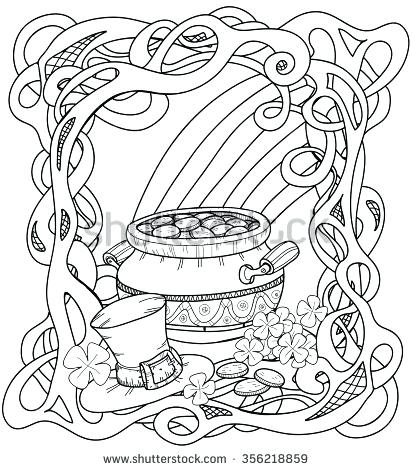 412x470 Soup Pot Coloring Page Pot Or Pan With Ladle Coloring Page Vector