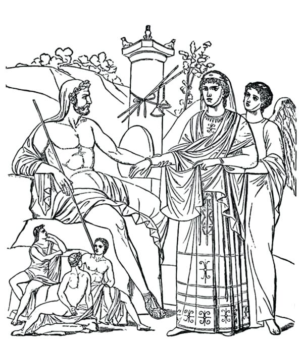 600x692 Greek Coloring Pages Coloring Page Free Download Ancient Greek