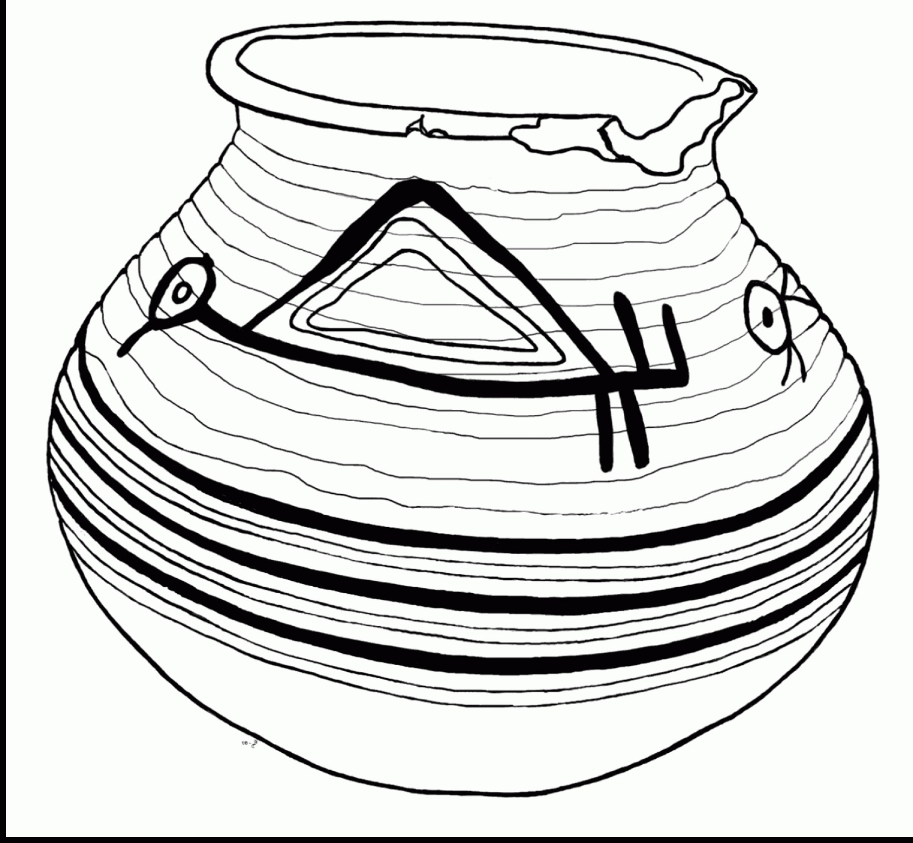 1821x1681 Stunning Pottery Pot Coloring Pages With Pot Of Gold Coloring Page
