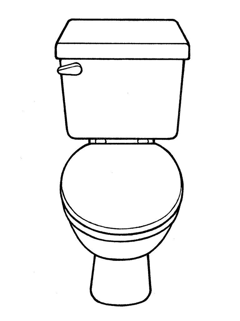 768x1024 Toilet Coloring Pages