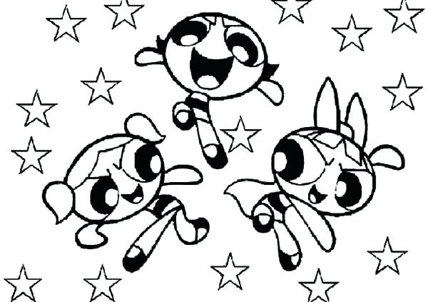 600x423 Powerpuff Girl Coloring Pages Power Puff Girls Coloring Page