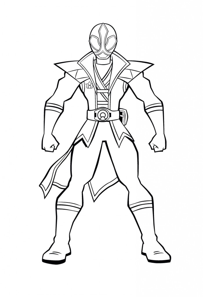700x1024 Red Power Ranger Coloring Pages