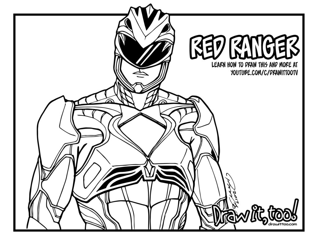 1024x791 Mighty Morphin Power Rangers Coloring Pages With Mighty Morphin