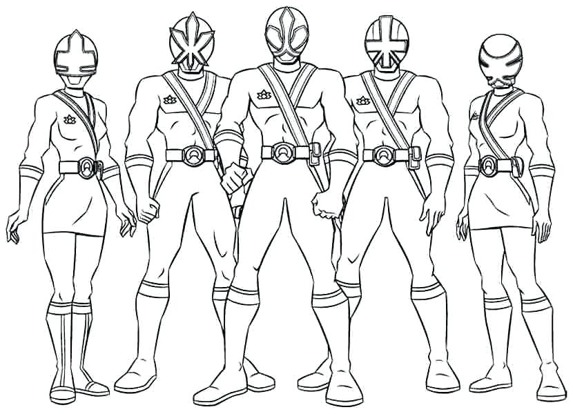 830x600 Power Rangers Coloring Sheets Printable Coloring Page Power