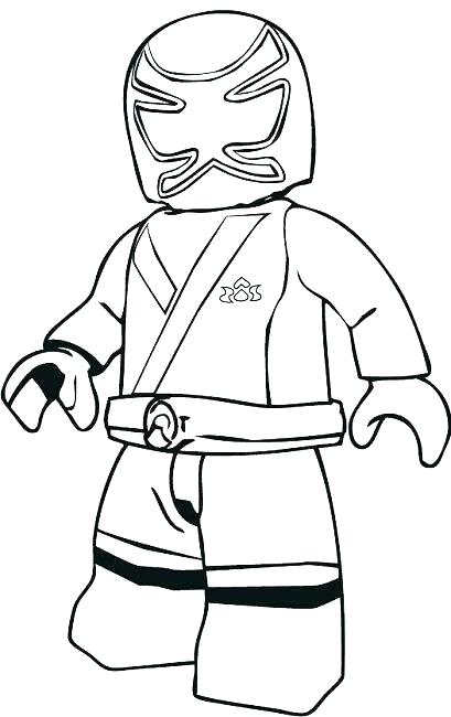 409x650 Red Power Ranger Samurai Coloring Pages Printable Coloring