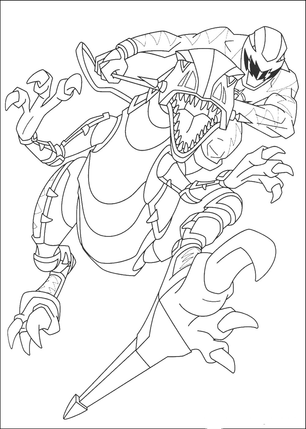 1000x1400 Power Rangers Coloring Pages