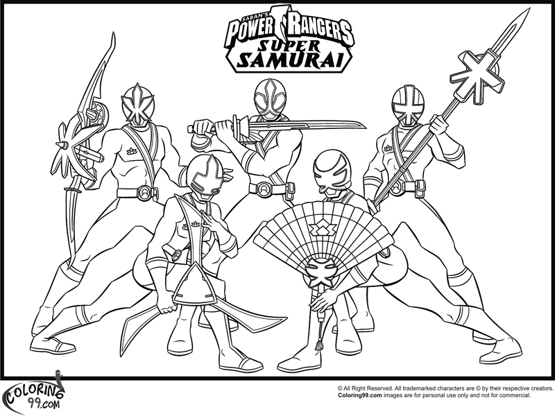 800x600 Power Rangers Samurai Coloring Pages