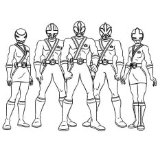 230x230 Power Rangers Coloring Pages Online