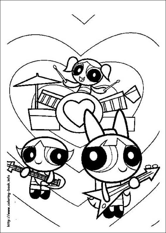 567x794 Powerpuff Girl Coloring Pages