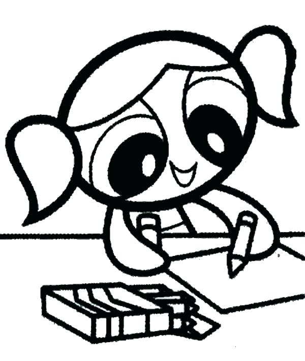 600x711 Powerpuff Coloring Pages