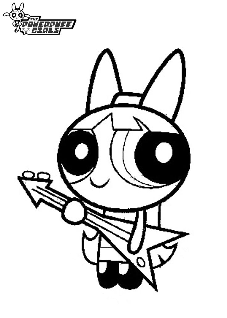 736x1030 Powerpuff Girls Blossom Coloring Pages