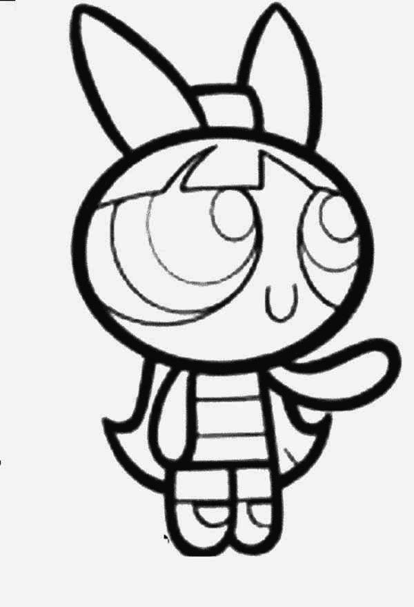 600x881 Blossom From The Powerpuff Girls Coloring Page Color Luna