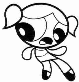 273x284 Powerpuff Girls Bubbles Coloring Pages