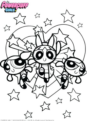 343x480 Powerpuff Girls Coloring Pages Page Buttercup