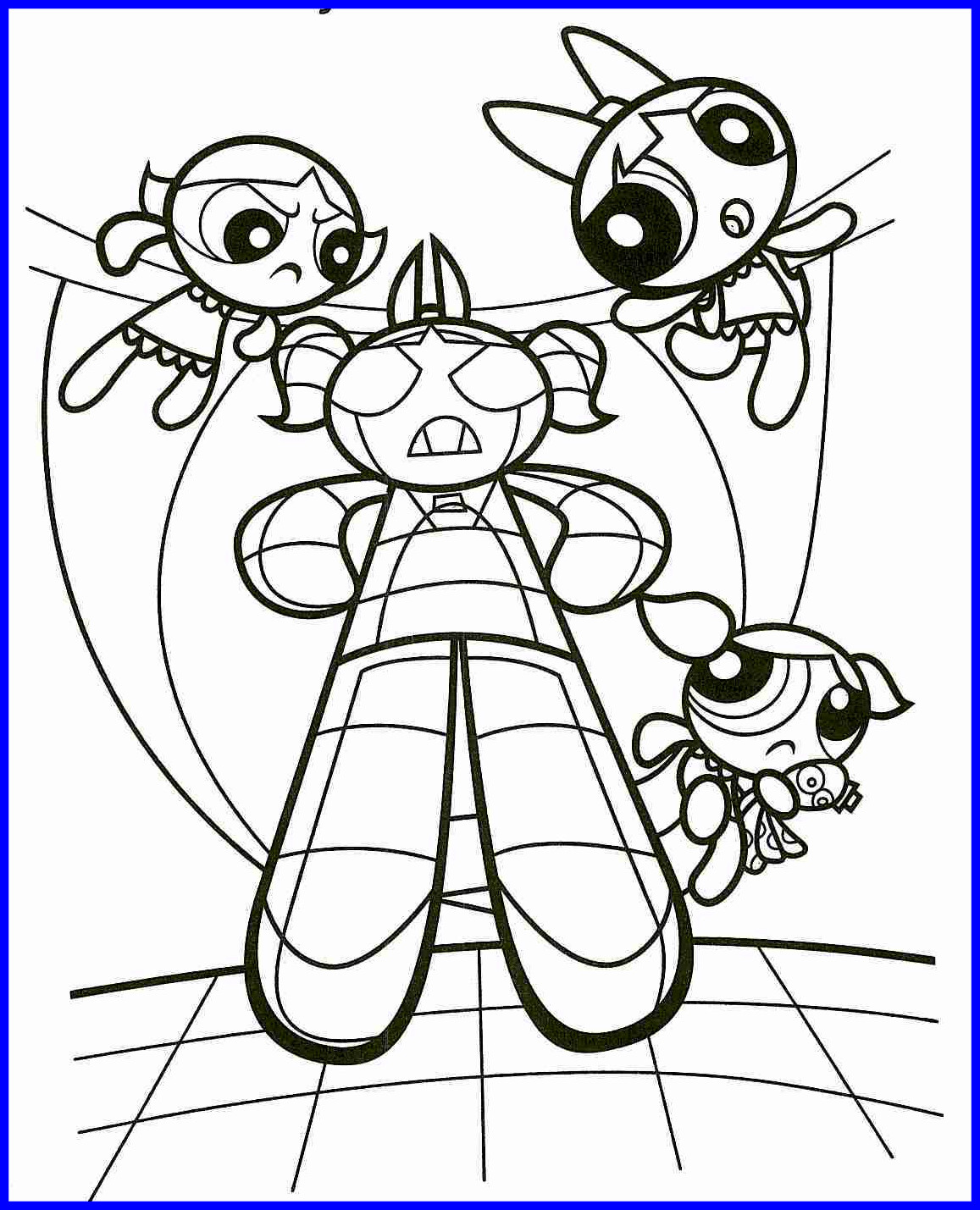 1157x1429 Appealing Printable Powerpuff Coloring Pages For Kids Inspiration