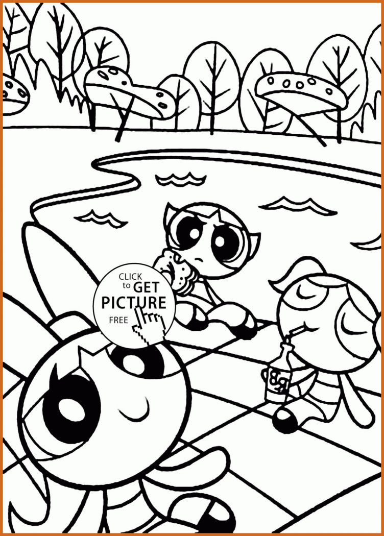 752x1050 Incredible Powerpuff Coloring Page Of Style And Inspiration