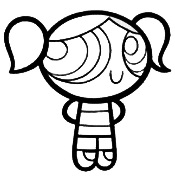 600x603 Bubbles Is One Of The Powerpuff Girls Coloring Page Color Luna