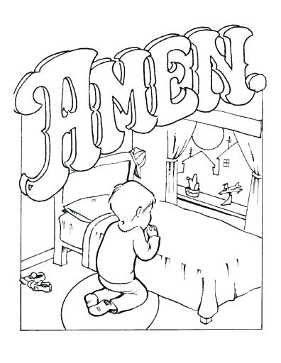 396x512 Prayer Coloring Pages