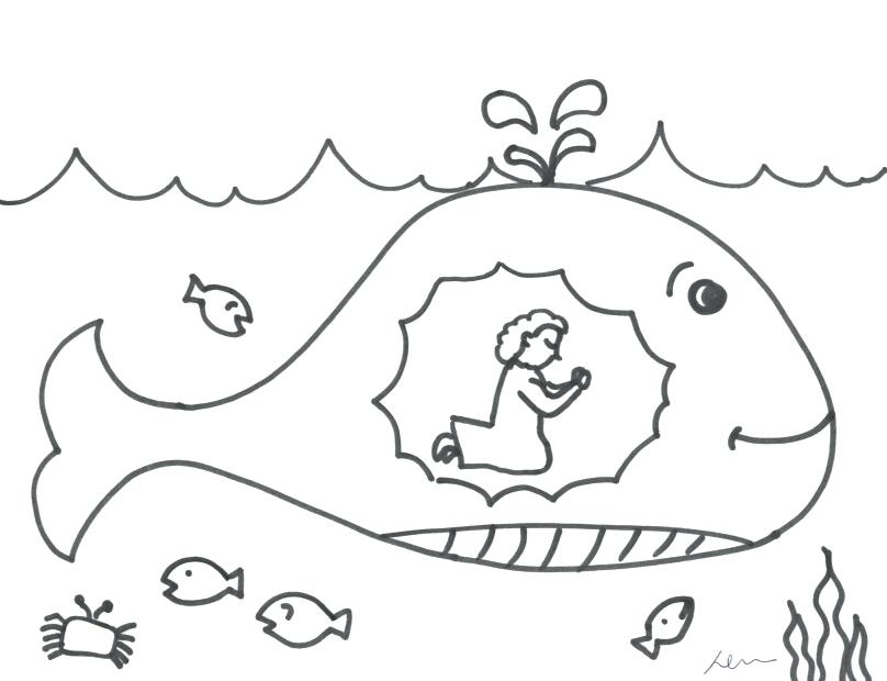 808x620 Beautiful Prayer Coloring Pages To Print Or Praying In The Whale