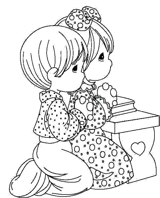 549x677 Child Praying Coloring Page