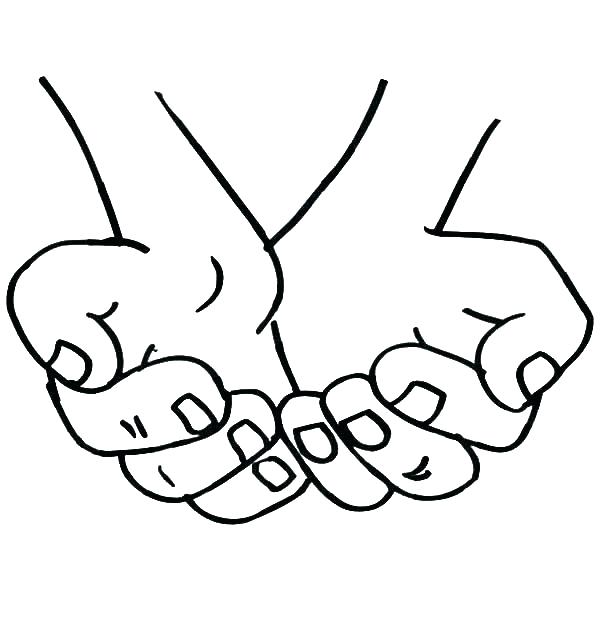 600x627 Praying Hands Coloring Pages Hand Coloring Sheet Free Coloring