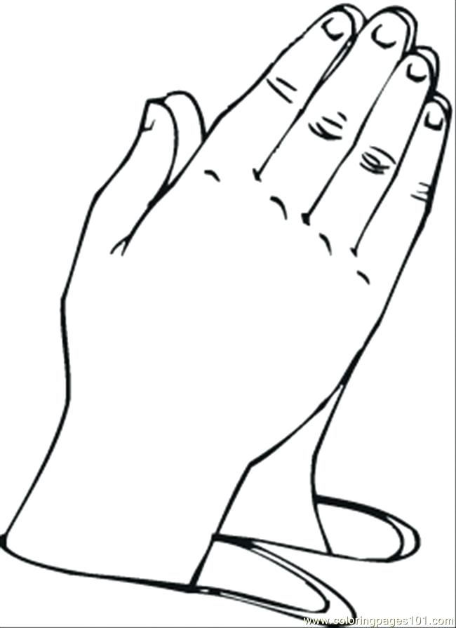 650x895 Fundamentals Printable Praying Hands Coloring Pages Page Free
