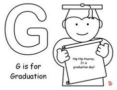 236x181 Coloring Page Template For A Graduation Theme From Making Learning