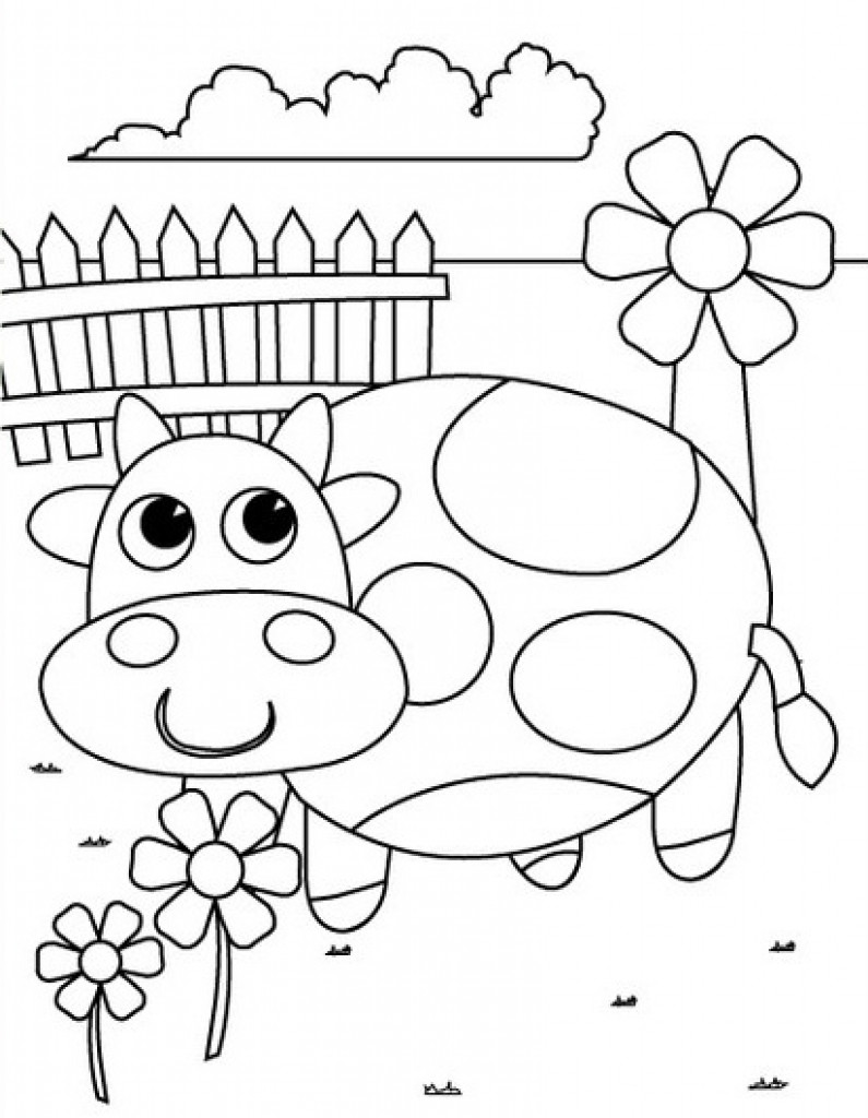 795x1024 Pre K Coloring Pages Printables Prepossessing Kindergarten
