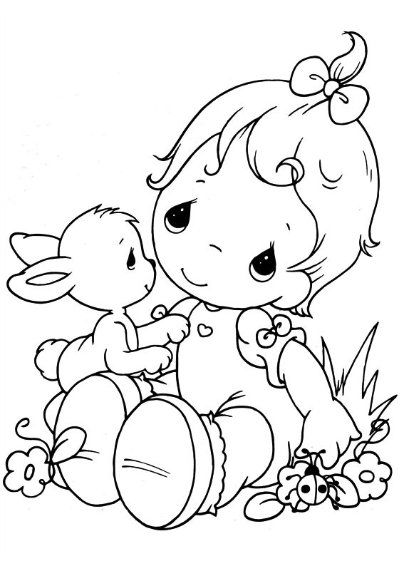 567x794 Easy Printable Precious Moments Coloring Pages