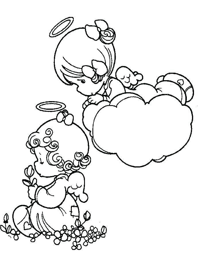 690x905 Precious Moments Angels Coloring Pages Angel Precious Moments