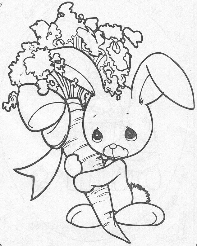 634x794 Precious Moments Coloring Pages Precious Moments Animals, Rabbit