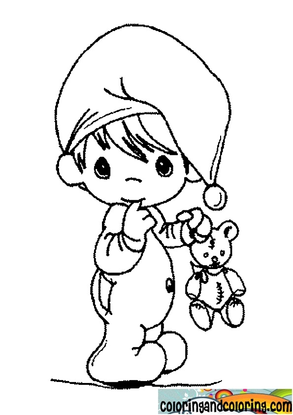 595x842 Precious Moments Babies Coloring Pages