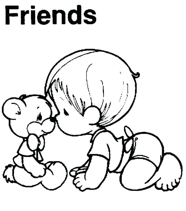 600x679 Precious Moments Baby Coloring Pages Best Friends Coloring Pages