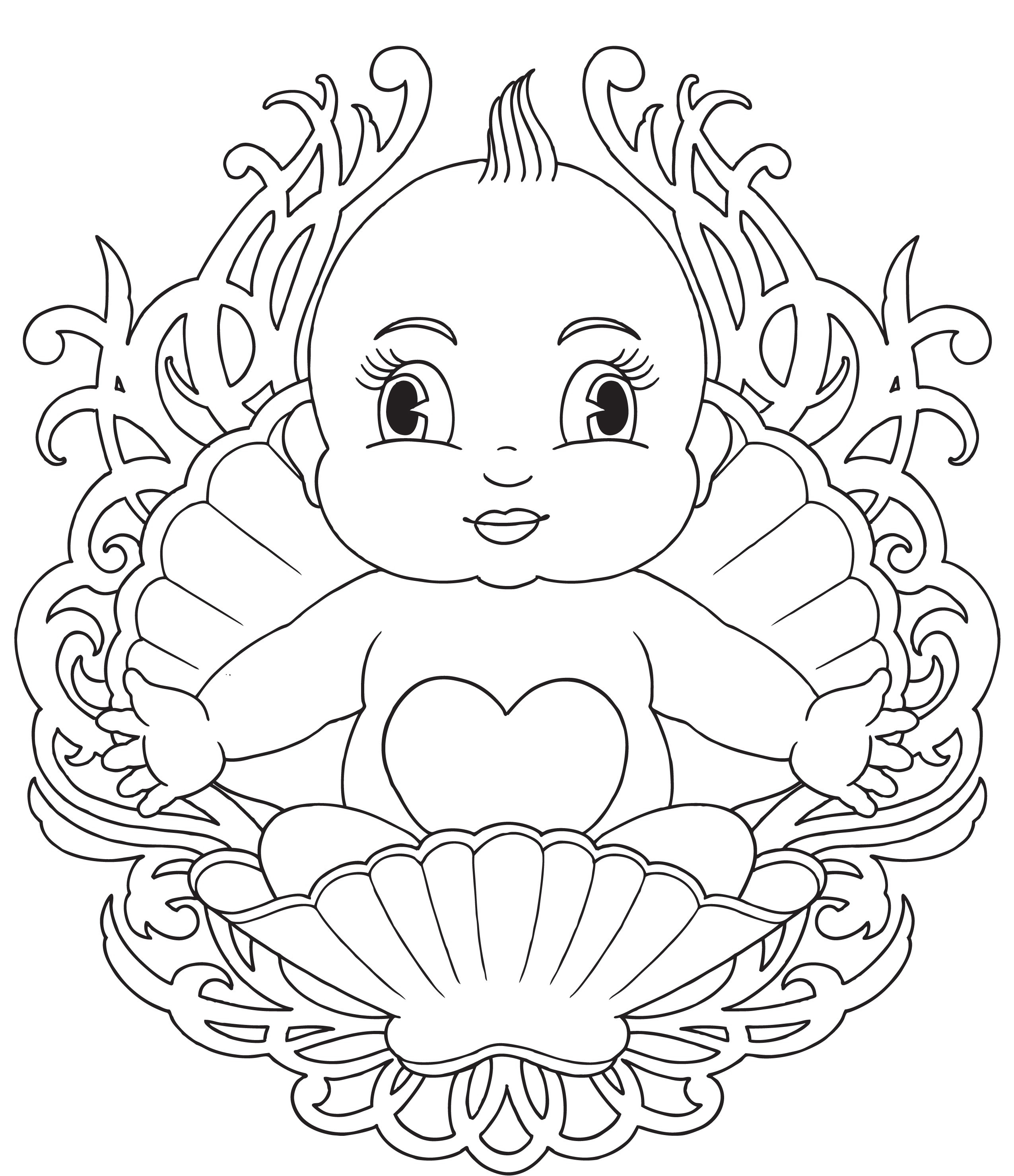 2550x2958 Precious Moments Baby Shower Coloring Pages Free Printout