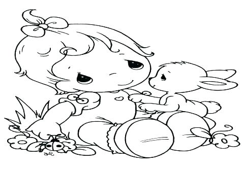 476x333 Baby Boy Coloring Pages Baby Boy Coloring Pages Precious Moments