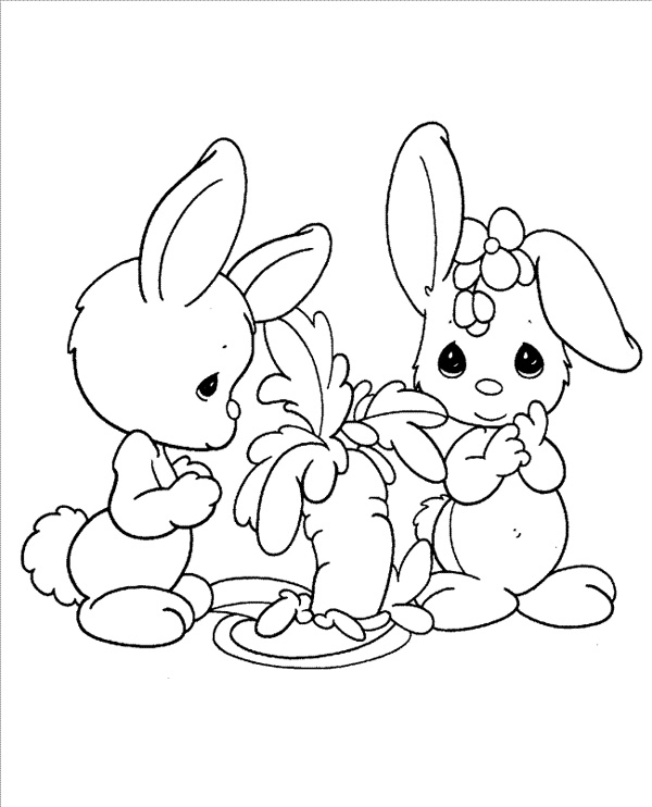600x742 Easy Printable Precious Moments Coloring Pages