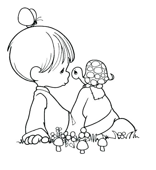 500x546 Precious Moments Baby Coloring Pages Precious Moments Birthday