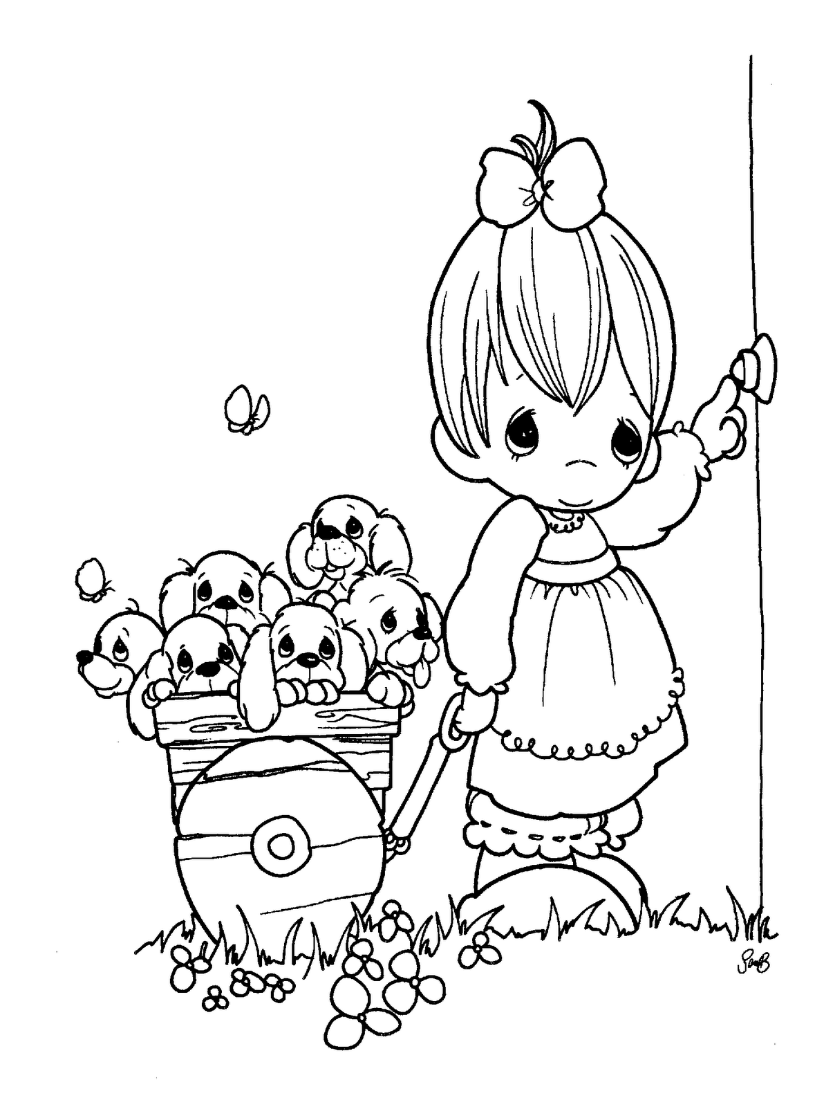 1179x1600 Precious Moments Birthday Coloring Page