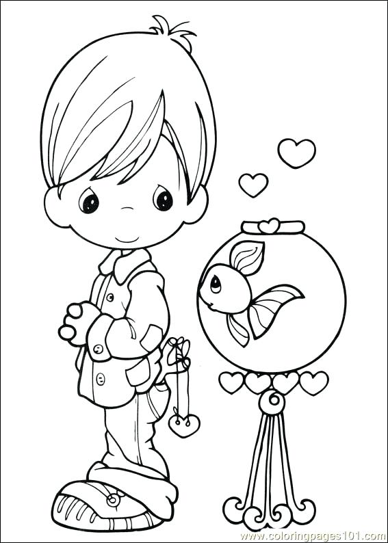567x794 Free Precious Moments Coloring Pages Coloring Book For Boys