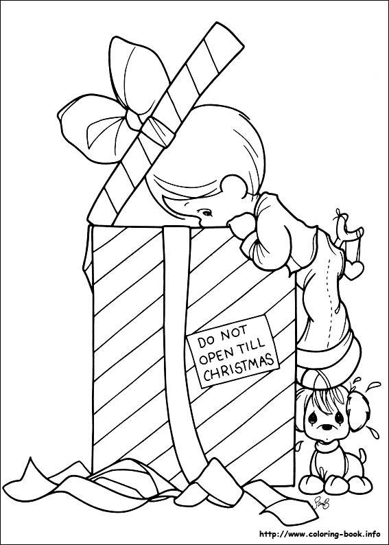 567x794 Precious Moments Coloring Pages Christmas Printable Precious