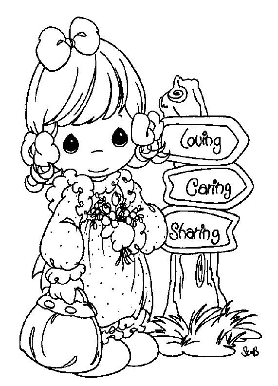 571x792 Precious Moments Coloring Pages Best Friends Img