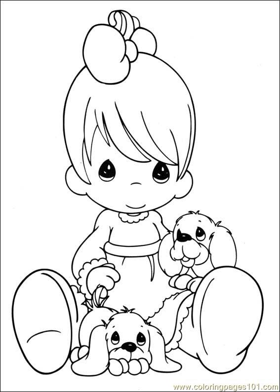 567x794 Precious Moments Coloring Page