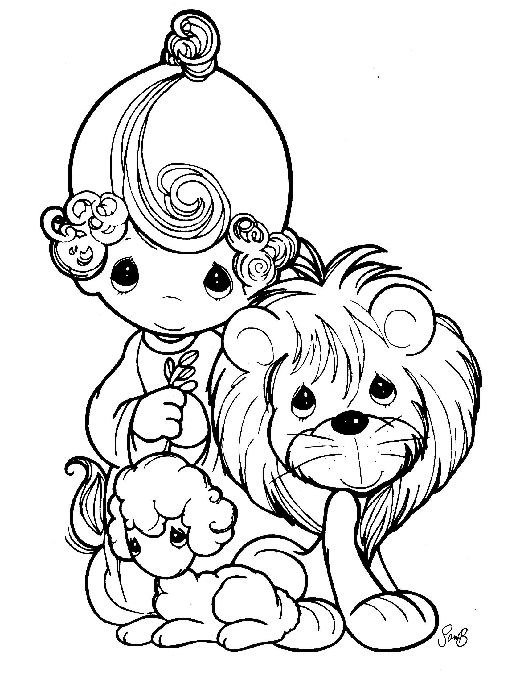 1700x2200 Precious Moments Coloring Page Showy Printable Pages Mosm