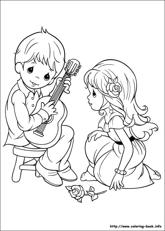 567x794 Precious Moments Couples Coloring Pages